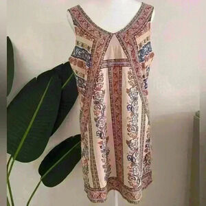 Jealous Tomato Womens Mini Dress Colorful Size Medium Sleeveless Polyester